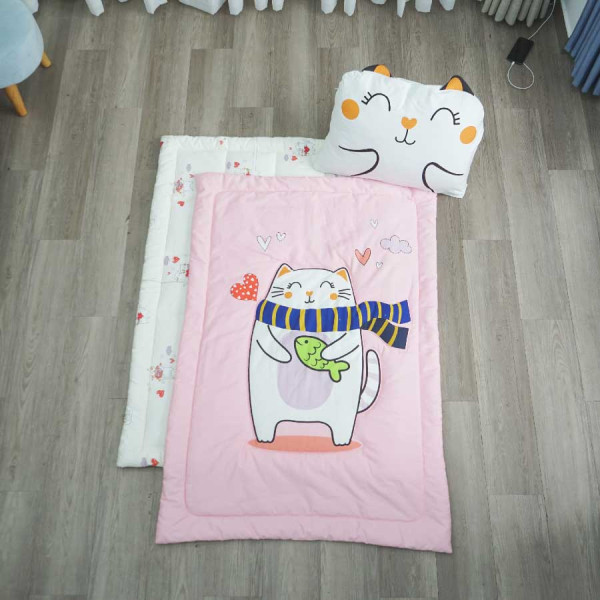 Bộ tấm trải Baby Pad Set K-Bedding - NV-k-bedding/baby-pad-set/meo-pink-05.jpg
