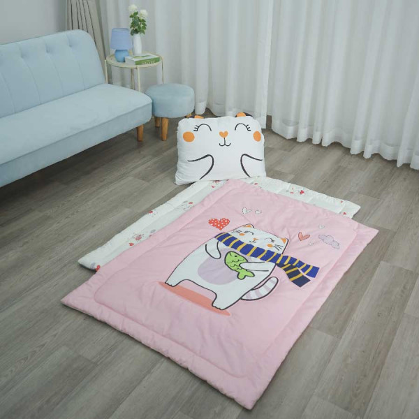Bộ tấm trải Baby Pad Set K-Bedding - NV-k-bedding/baby-pad-set/meo-pink-06.jpg