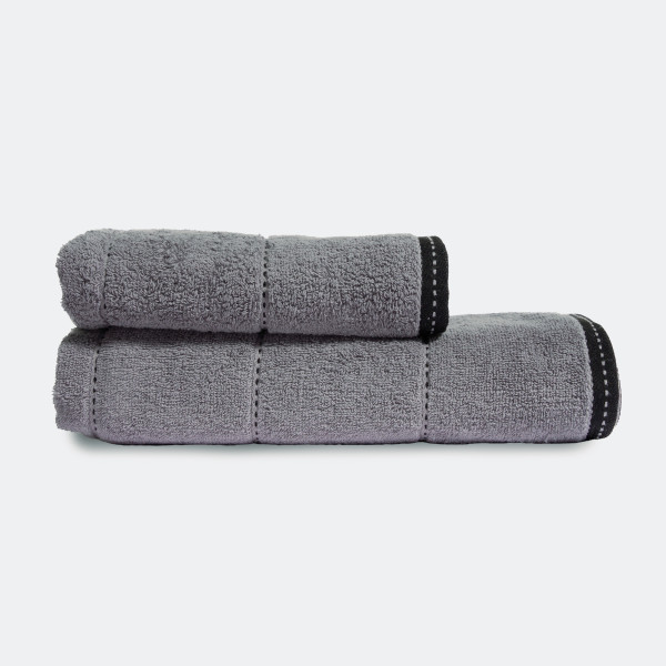 Khăn Cotton cao cấp - Họa tiết xám
