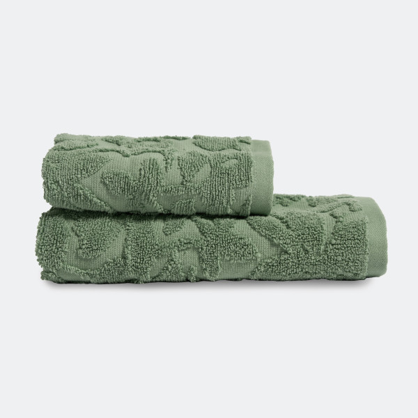 Khăn Cotton cao cấp - Họa tiết Hoa xanh