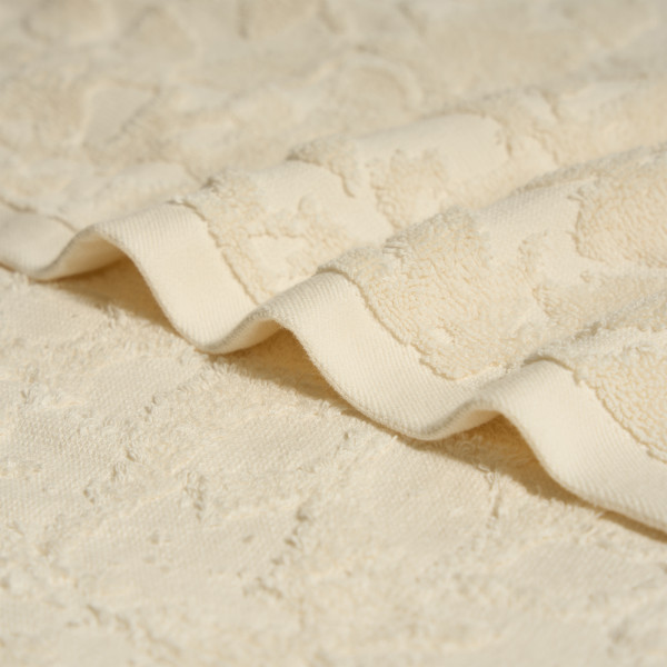 Khăn Cotton cao cấp - Họa tiết Hoa be